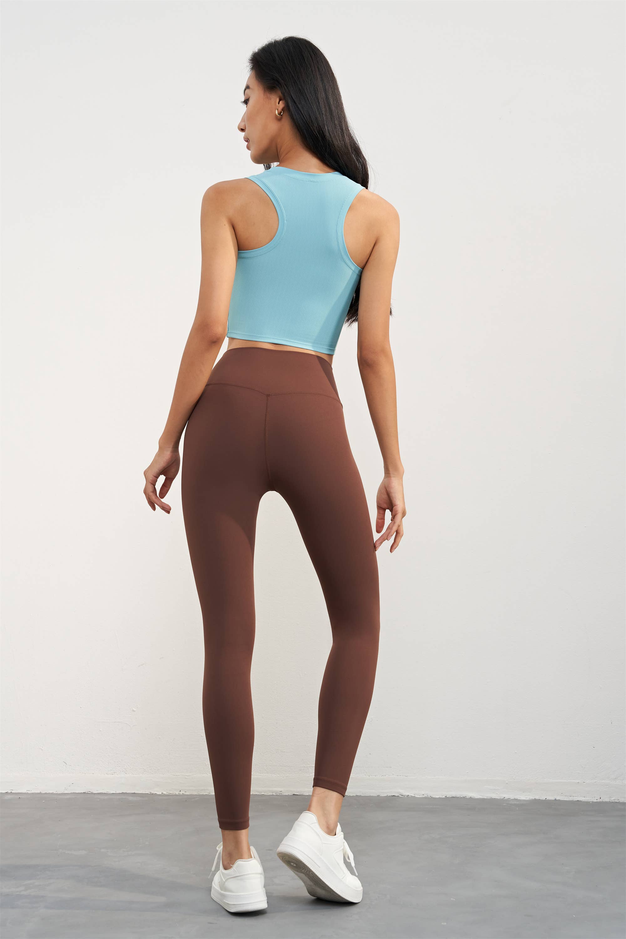 NEW Colors! Empower High Waist Leggings: Cold Brew / L