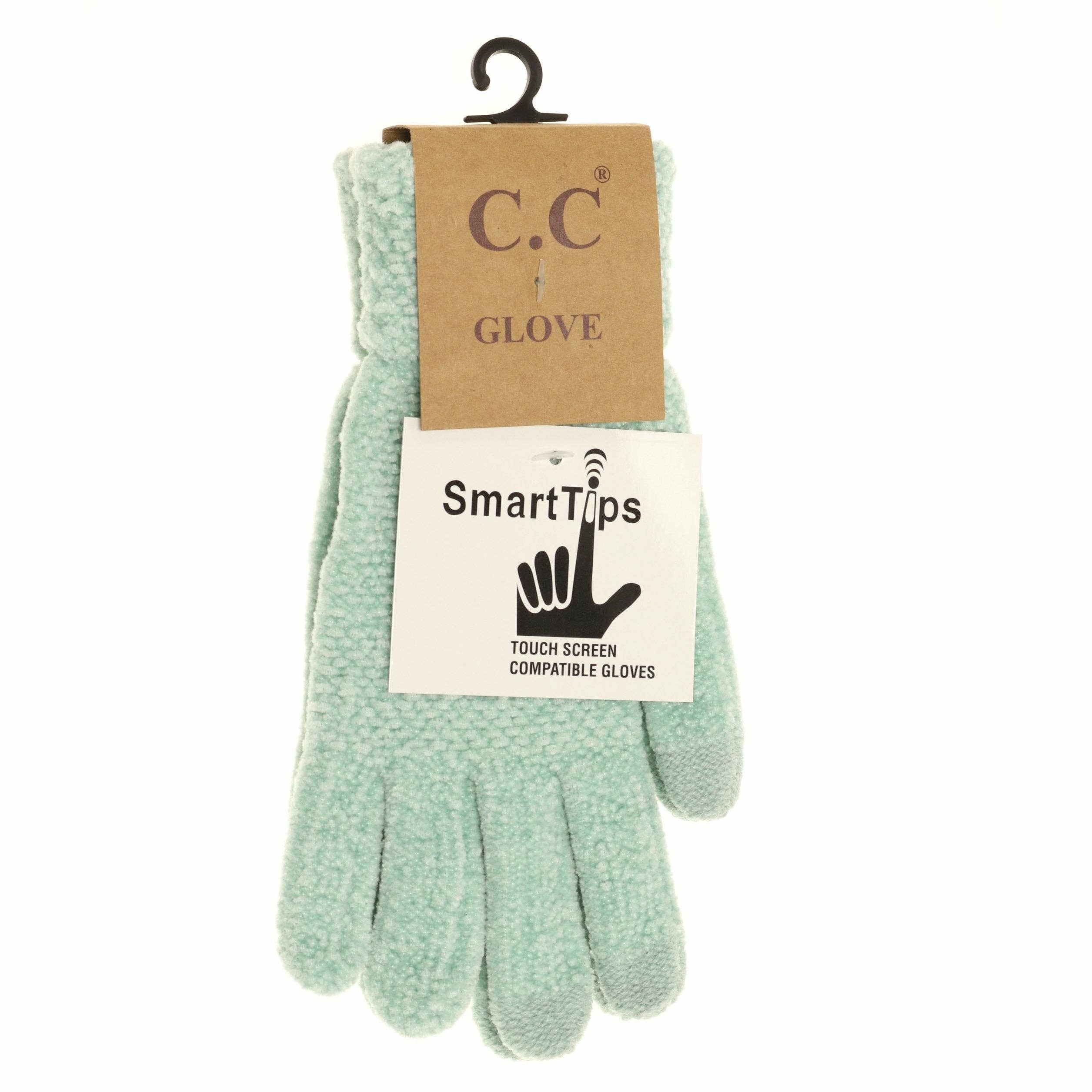 Chenille Gloves G9016: Beige