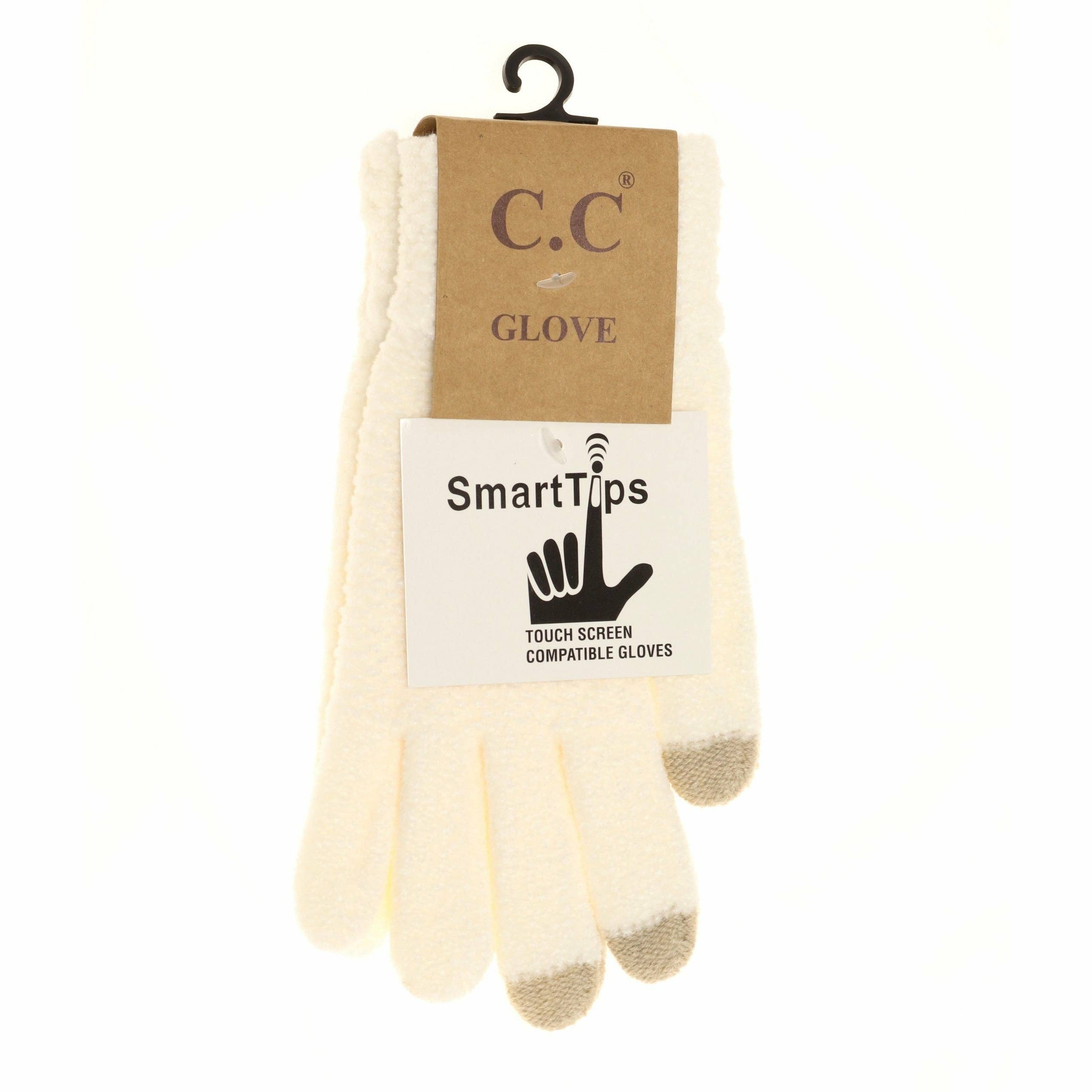 Chenille Gloves G9016: Black
