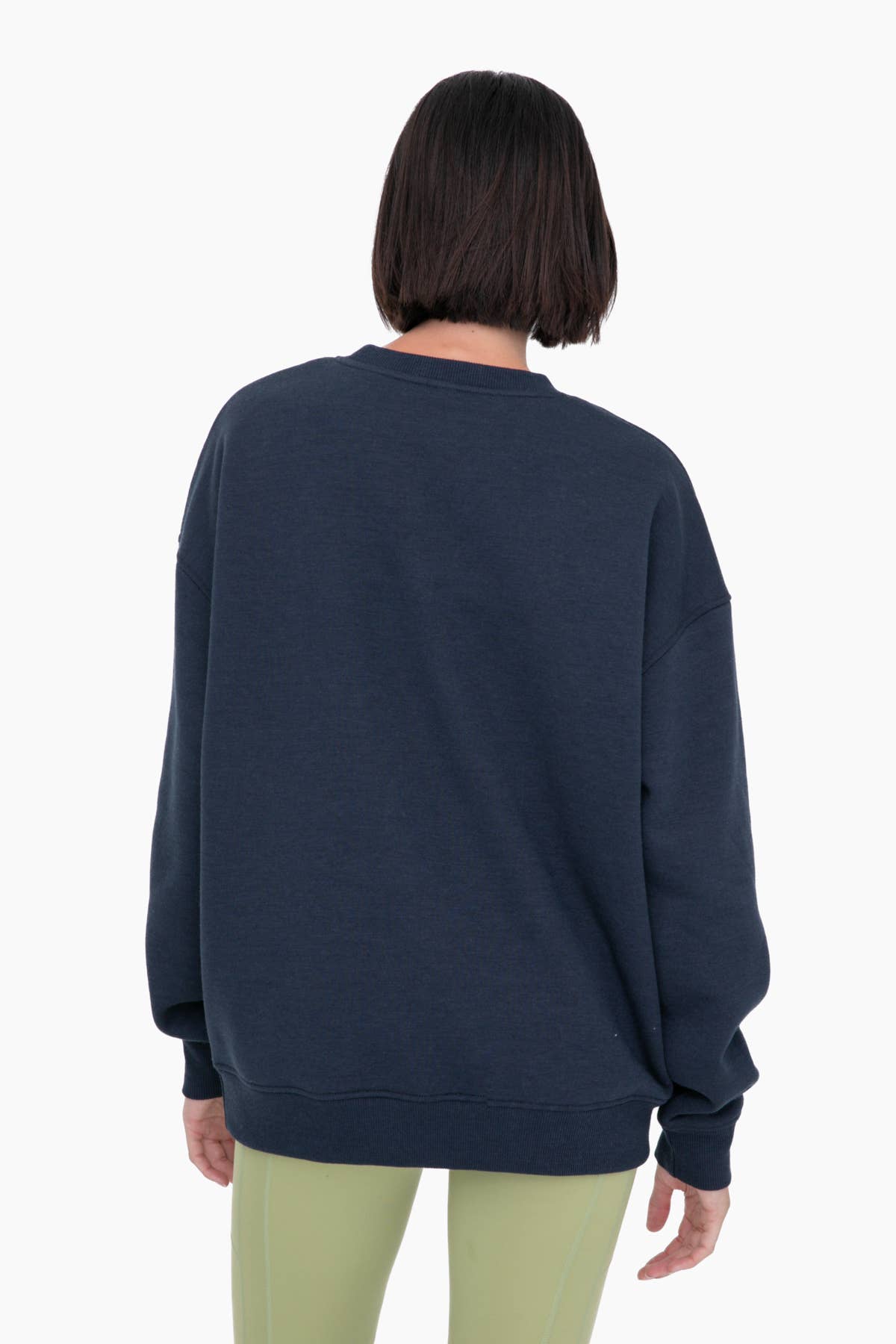 Oversized Fleece Sweatshirt: S:M:L (2:2:2) / PEARL IVORY