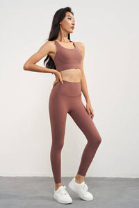 NEW Colors! Empower High Waist Leggings: Cold Brew / L