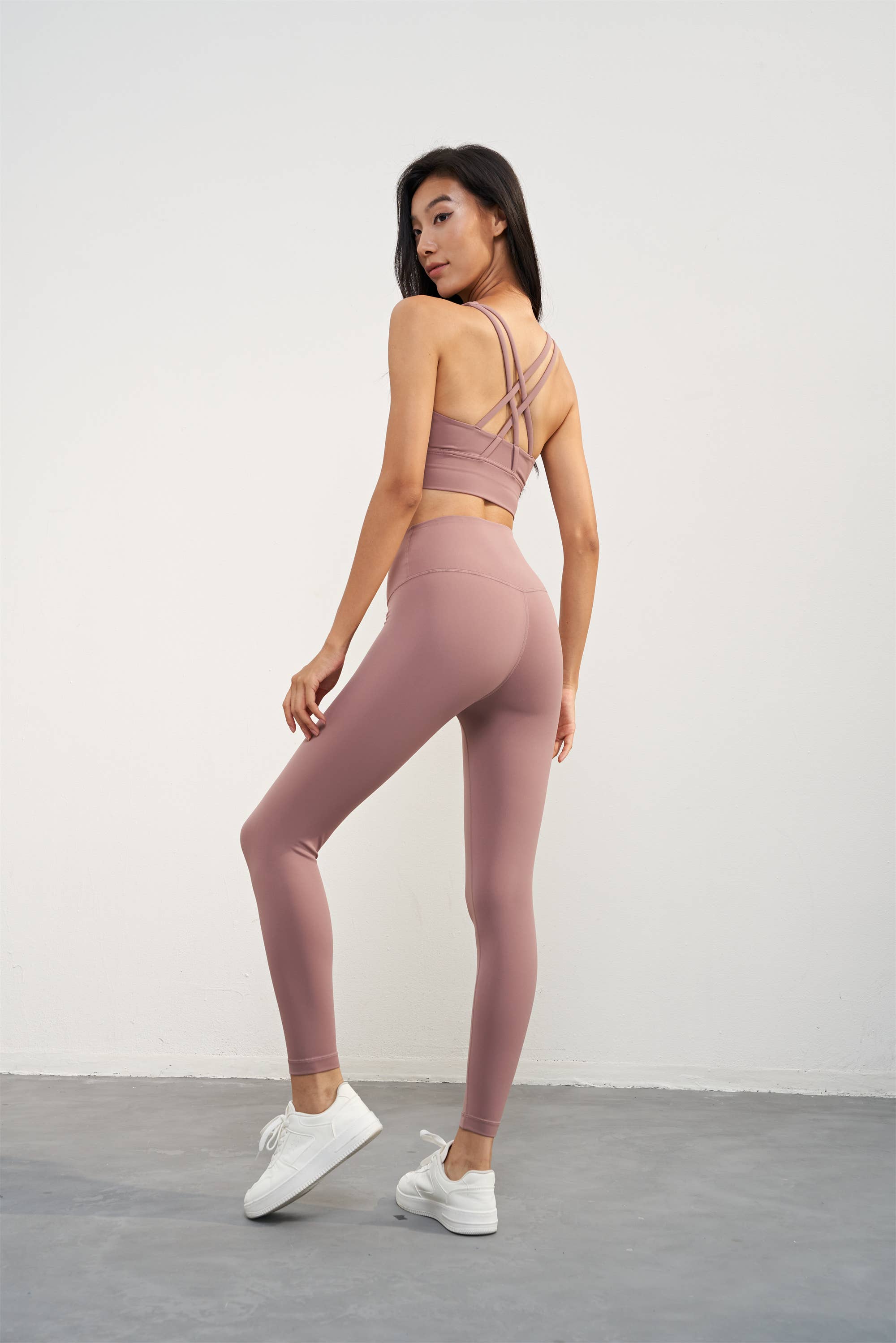 NEW Colors! Empower High Waist Leggings: Cold Brew / M