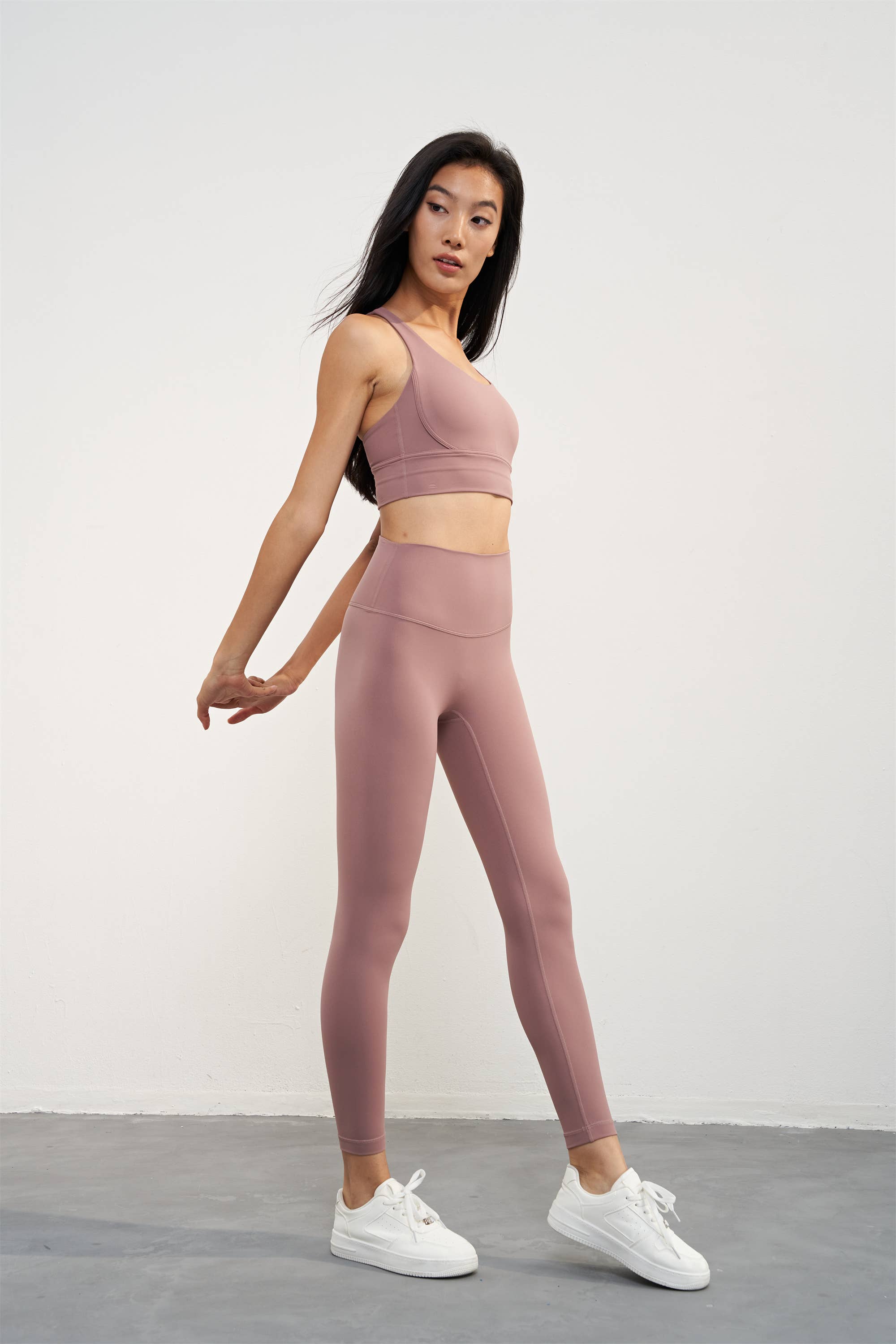 NEW Colors! Empower High Waist Leggings: Cold Brew / L