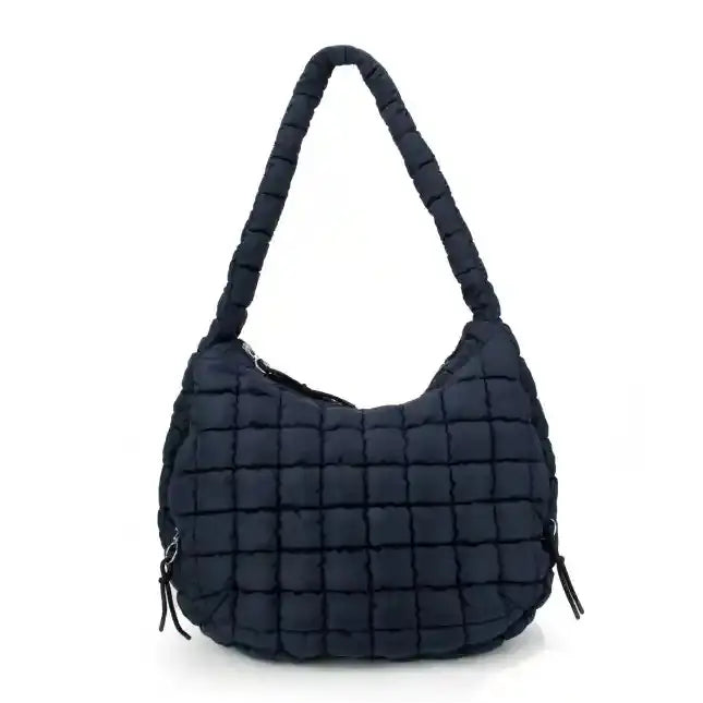 Navy The Ashton Hobo Puffer Tote