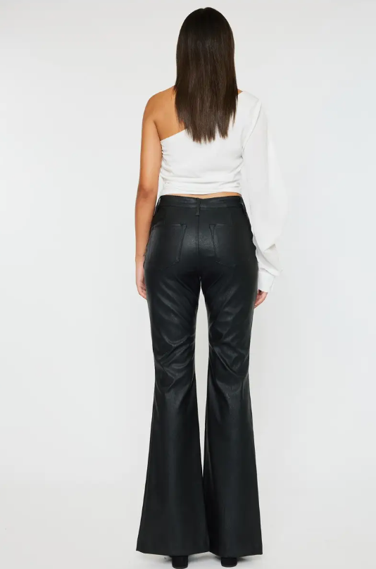 Ada High Rise Faux Leather Pants