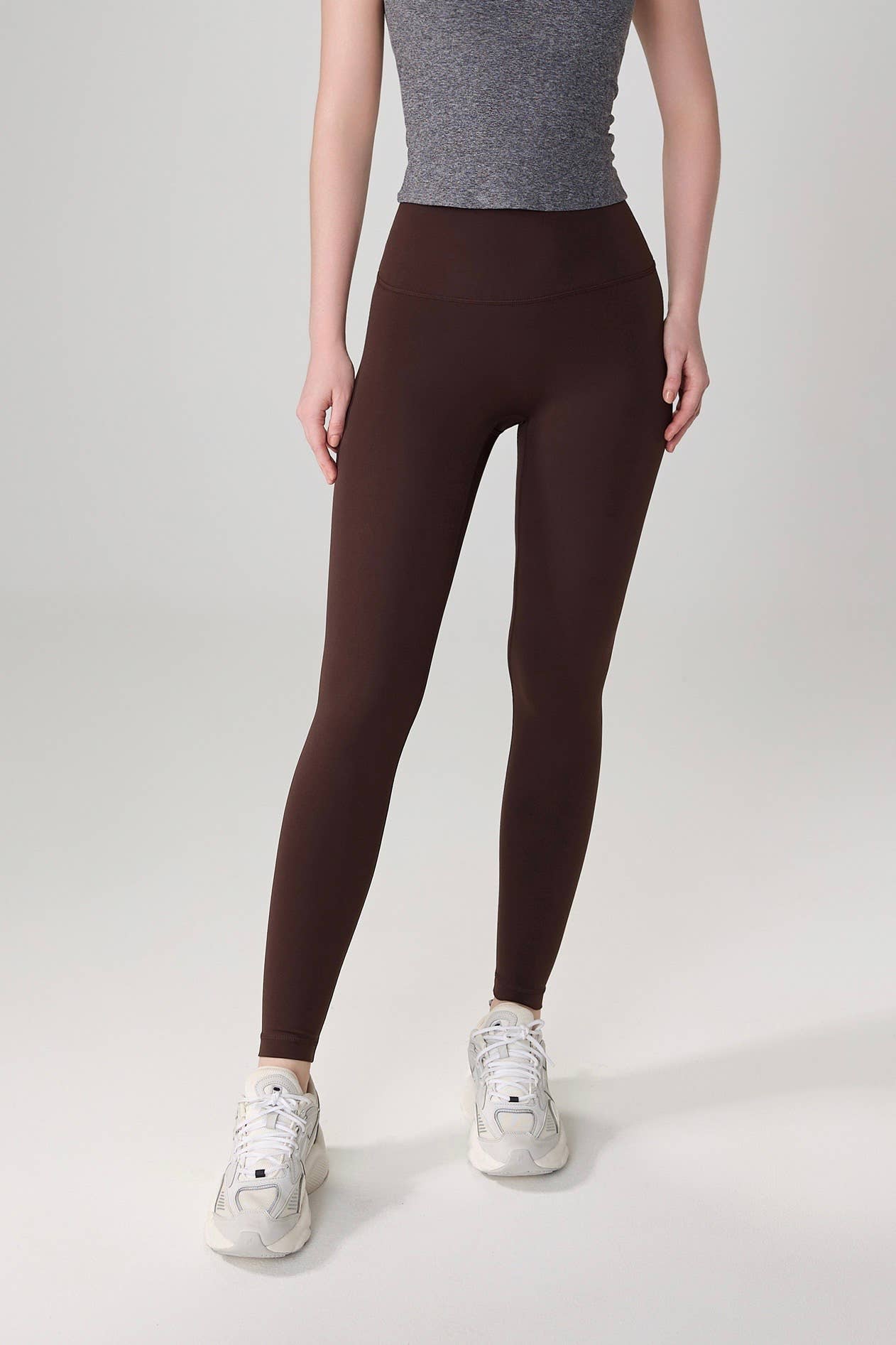 NEW Colors! Empower High Waist Leggings: Cold Brew / M