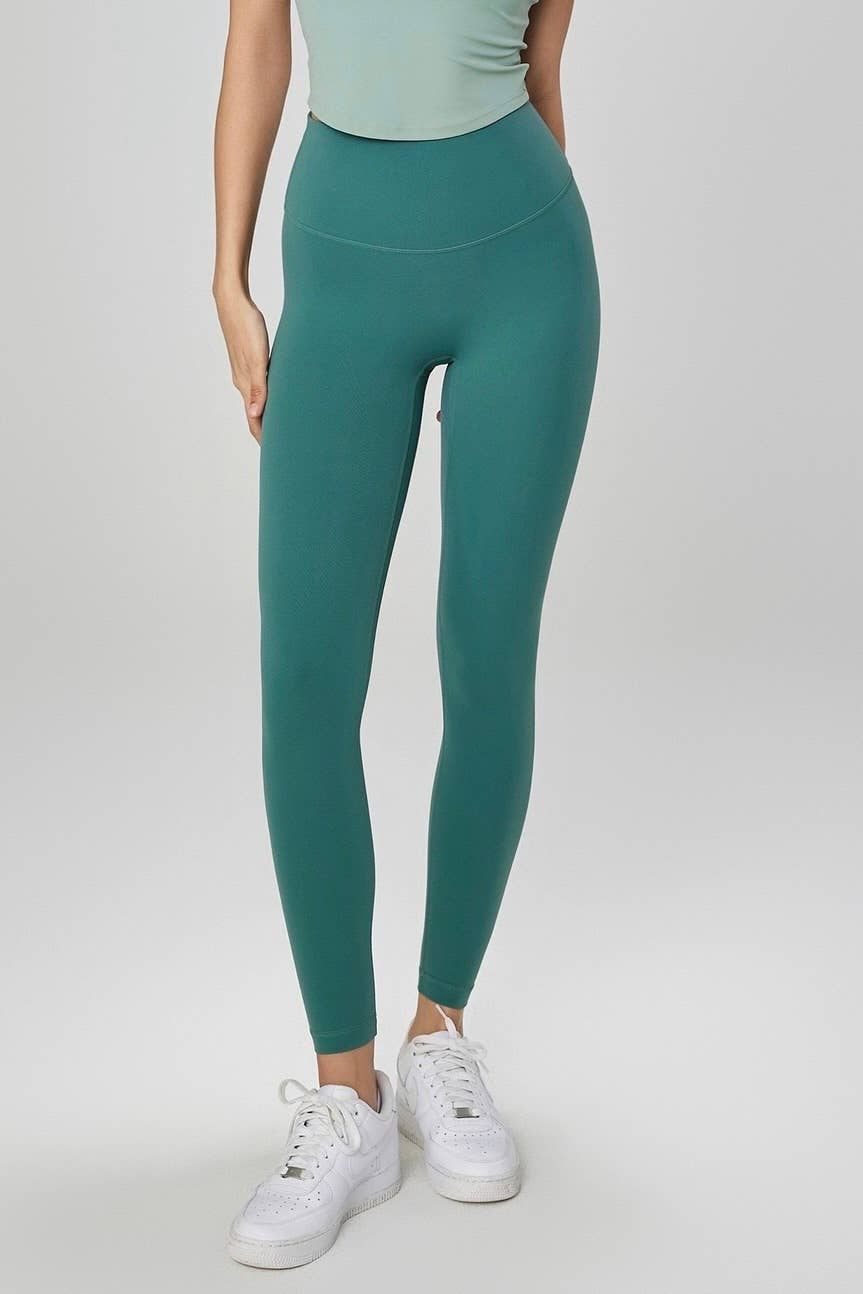 NEW Colors! Empower High Waist Leggings: Cold Brew / M