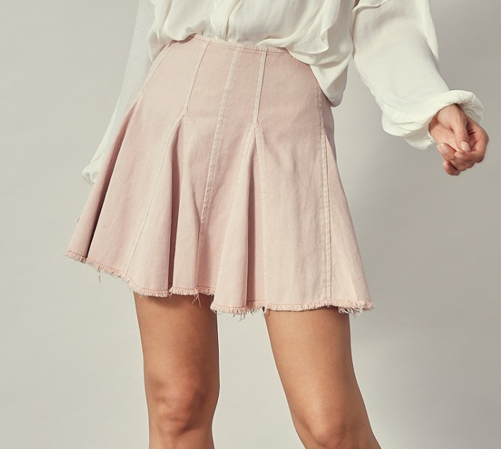 Rosé All Day Denim Skirt