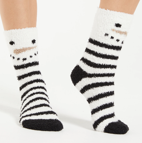 Snowman Plush Sock